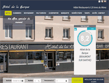 Tablet Screenshot of hotelrestaurantlemans.com
